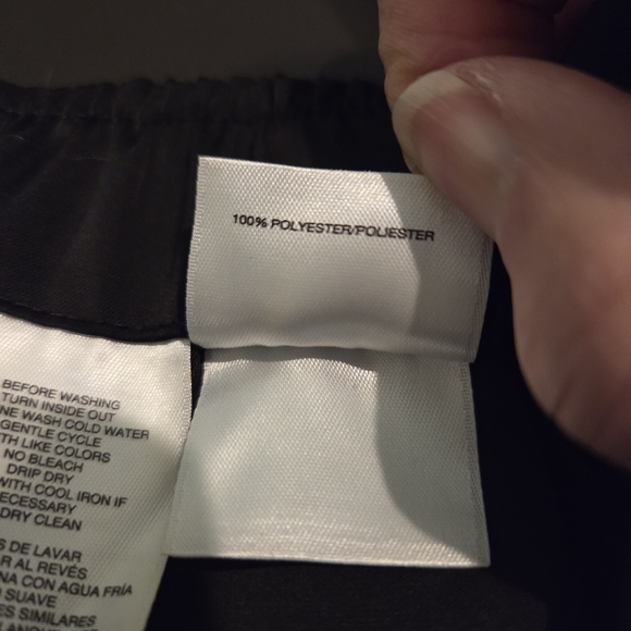 Nine West Black Faux Wrap Satin Finish Midi Skirt Size S NWT - Picture 8 of 16